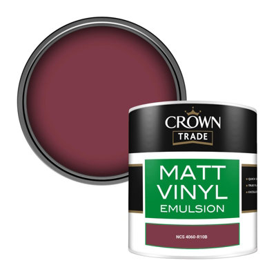 Crown Trade Vinyl Matt Walls & Ceilings Emulsion Paint Ncs 4060-R10B (4060-R10B) 250Ml Tester from B&Q