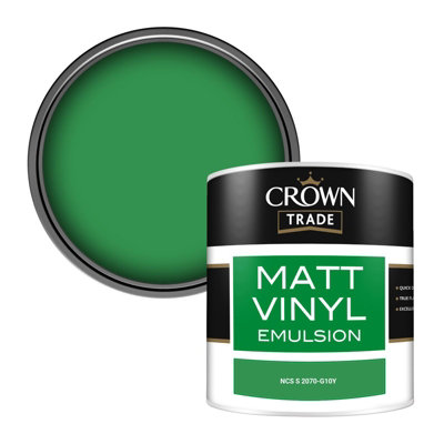 Crown Trade Vinyl Matt Walls & Ceilings Emulsion Paint Ncs S 2070-G10Y (2070-G10Y) 250Ml Tester from B&Q