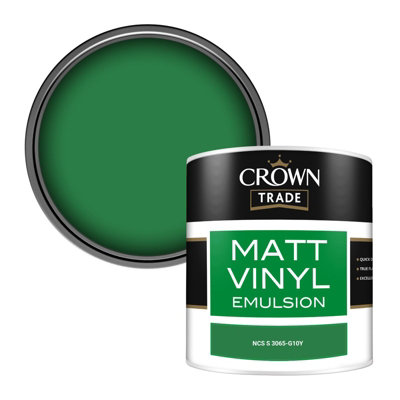 Crown Trade Vinyl Matt Walls & Ceilings Emulsion Paint Ncs S 3065-G10Y (3065-G10Y) 250Ml Tester from B&Q