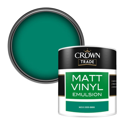 Crown Trade Vinyl Matt Walls & Ceilings Emulsion Paint Ncs S 3555-B80G (3555-B80G) 250Ml Tester from B&Q