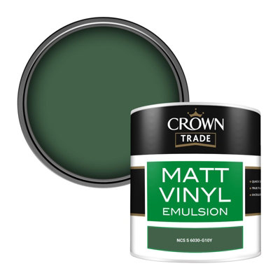 Crown Trade Vinyl Matt Walls & Ceilings Emulsion Paint Ncs S 6030-G10Y (6030-G10Y) 250Ml Tester from B&Q