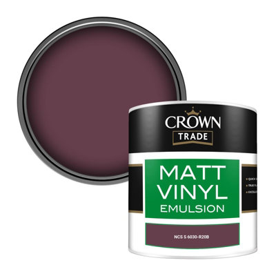 Crown Trade Vinyl Matt Walls & Ceilings Emulsion Paint Ncs S 6030-R20B (6030-R20B) 250Ml Tester from B&Q