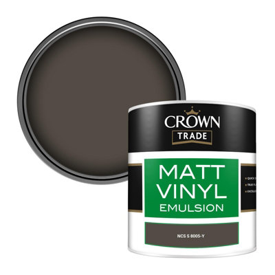 Crown Trade Vinyl Matt Walls & Ceilings Emulsion Paint Ncs S 8005-Y (8005-Y) 250Ml Tester from B&Q
