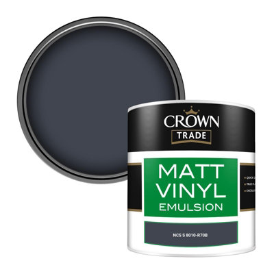 Crown Trade Vinyl Matt Walls & Ceilings Emulsion Paint Ncs S 8010-R70B (8010-R70B) 250Ml Tester from B&Q