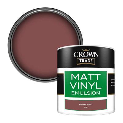 B&Q -  Vinyl Matt Walls & Ceilings Emulsion Paint Pantone 195 C (195C) 250Ml Tester