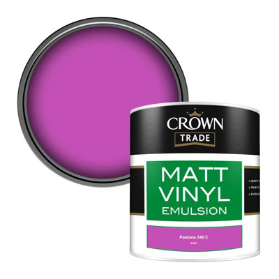 B&Q -  Vinyl Matt Walls & Ceilings Emulsion Paint Pantone 246 C (246C) 250Ml Tester