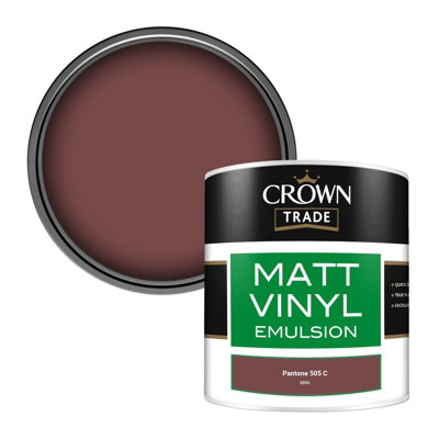 B&Q -  Vinyl Matt Walls & Ceilings Emulsion Paint Pantone 505 C (505C) 250Ml Tester