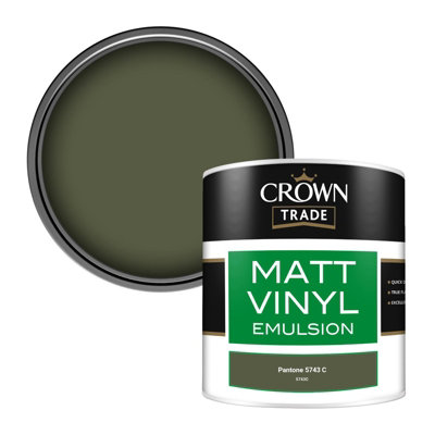 B&Q -  Vinyl Matt Walls & Ceilings Emulsion Paint Pantone 5743 C (5743C) 250Ml Tester
