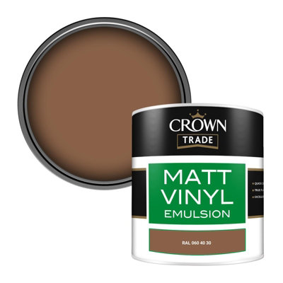 Crown Trade Vinyl Matt Walls & Ceilings Emulsion Paint Ral 060 40 30 (060 40 30) 250Ml Tester from B&Q