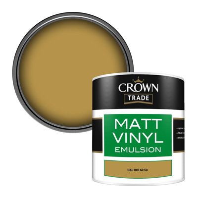 Crown Trade Vinyl Matt Walls & Ceilings Emulsion Paint Ral 085 60 50 (085 60 50) 250Ml Tester from B&Q