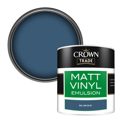Crown Trade Vinyl Matt Walls & Ceilings Emulsion Paint Ral 260 30 25 (260 30 25) 250Ml Tester from B&Q