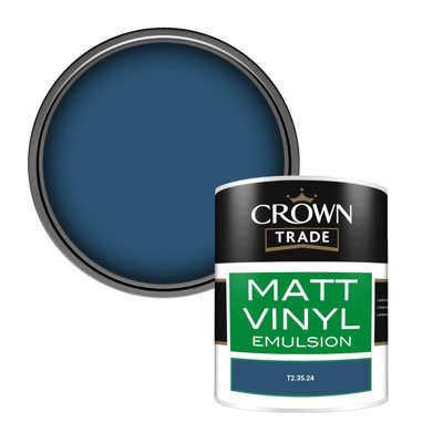 Crown Trade Vinyl Matt Walls & Ceilings Emulsion Paint (T2.35.24) 1L