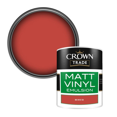 Crown Trade Vinyl Matt Walls & Ceilings Emulsion Paint Bs 04 E 53 (04E53) 1L from B&Q