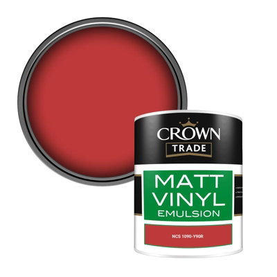 Crown Trade Vinyl Matt Walls & Ceilings Emulsion Paint Ncs 1090-Y90R (1090-Y90R) 1L from B&Q