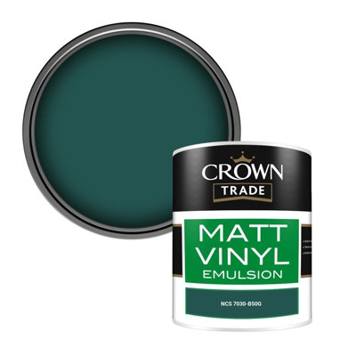Crown Trade Vinyl Matt Walls & Ceilings Emulsion Paint Ncs 7030-B50G (7030-B50G) 1L from B&Q