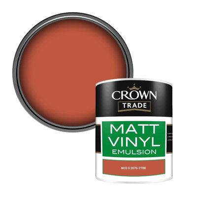 Crown Trade Vinyl Matt Walls & Ceilings Emulsion Paint Ncs S 2070-Y70R (2070-Y70R) 1L from B&Q