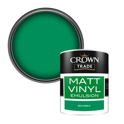 Crown Trade Vinyl Matt Walls & Ceilings Emulsion Paint Ncs S 2565-G (2565-G) 1L from B&Q
