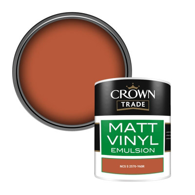 Crown Trade Vinyl Matt Walls & Ceilings Emulsion Paint Ncs S 2570-Y60R (2570-Y60R) 1L from B&Q