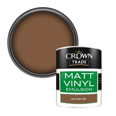 Crown Trade Vinyl Matt Walls & Ceilings Emulsion Paint Ncs S 6030-Y30R (6030-Y30R) 1L from B&Q