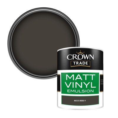 Crown Trade Vinyl Matt Walls & Ceilings Emulsion Paint Ncs S 8505-Y (8505-Y) 1L from B&Q
