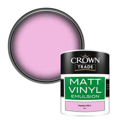 B&Q -  Vinyl Matt Walls & Ceilings Emulsion Paint Pantone 236 C (236C) 1L