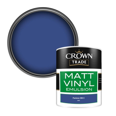 B&Q -  Vinyl Matt Walls & Ceilings Emulsion Paint Pantone 280 C (280C) 1L
