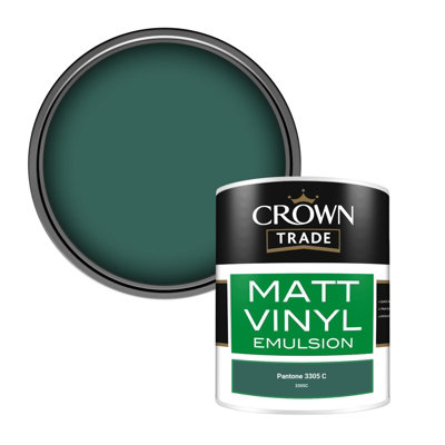 B&Q -  Vinyl Matt Walls & Ceilings Emulsion Paint Pantone 3305 C (3305C) 1L