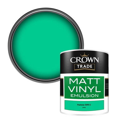 B&Q -  Vinyl Matt Walls & Ceilings Emulsion Paint Pantone 3395 C (3395C) 1L
