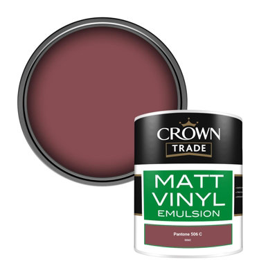 B&Q -  Vinyl Matt Walls & Ceilings Emulsion Paint Pantone 506 C (506C) 1L