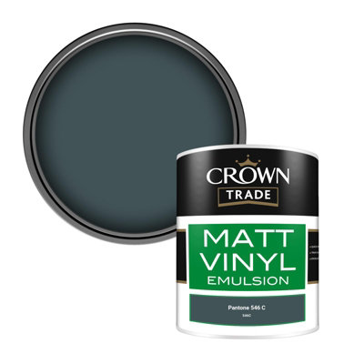 B&Q -  Vinyl Matt Walls & Ceilings Emulsion Paint Pantone 546 C (546C) 1L