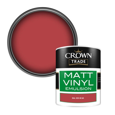 Crown Trade Vinyl Matt Walls & Ceilings Emulsion Paint Ral 030 40 60 (030 40 60) 1L from B&Q