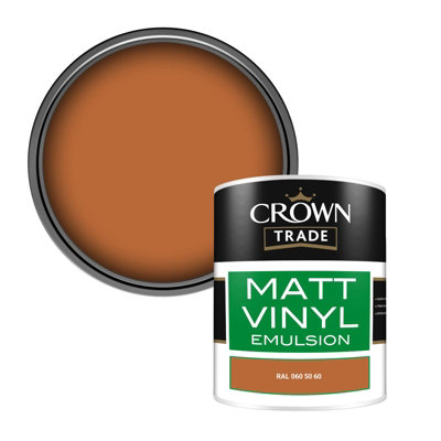 Crown Trade Vinyl Matt Walls & Ceilings Emulsion Paint Ral 060 50 60 (060 50 60) 1L from B&Q