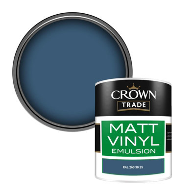 Crown Trade Vinyl Matt Walls & Ceilings Emulsion Paint Ral 260 30 25 (260 30 25) 1L from B&Q