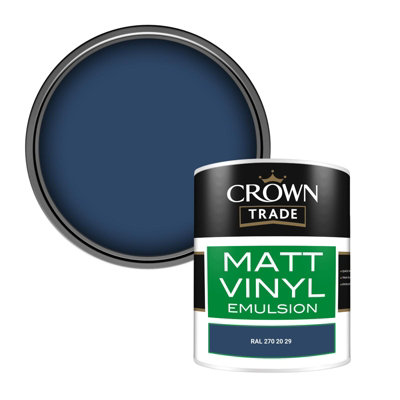 Crown Trade Vinyl Matt Walls & Ceilings Emulsion Paint Ral 270 20 29 (270 20 29) 1L from B&Q