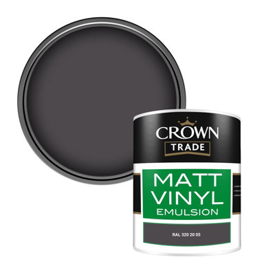 Crown Trade Vinyl Matt Walls & Ceilings Emulsion Paint Ral 320 20 05 (320 20 05) 1L from B&Q