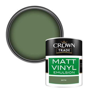 Crown Trade Vinyl Matt Walls & Ceilings Emulsion Paint (E4171U) 1L