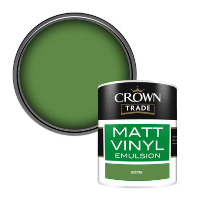 Crown Trade Vinyl Matt Walls & Ceilings Emulsion Paint (E5203H) 1L from B&Q