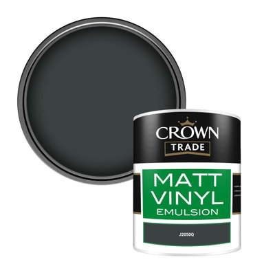 Crown Trade Vinyl Matt Walls & Ceilings Emulsion Paint (J2050Q) 1L from B&Q