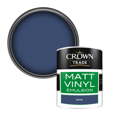 Crown Trade Vinyl Matt Walls & Ceilings Emulsion Paint (Q3074A) 1L from B&Q