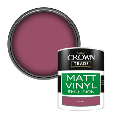 Crown Trade Vinyl Matt Walls & Ceilings Emulsion Paint (V8134D) 1L