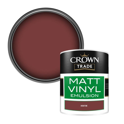 Crown Trade Vinyl Matt Walls & Ceilings Emulsion Paint (X5073E) 1L from B&Q