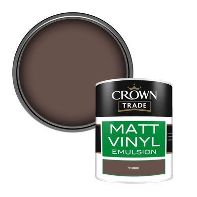 Crown Trade Vinyl Matt Walls & Ceilings Emulsion Paint (Y1080X) 1L from B&Q