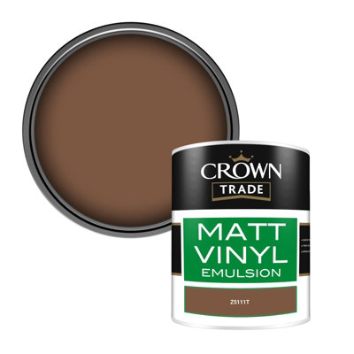 Crown Trade Vinyl Matt Walls & Ceilings Emulsion Paint (Z5111T) 1L from B&Q