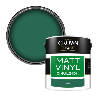 Crown Trade Vinyl Matt Walls & Ceilings Emulsion Paint (48500) 2.5L from B&Q