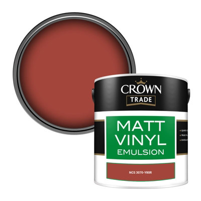 Crown Trade Vinyl Matt Walls & Ceilings Emulsion Paint Ncs 3070-Y80R (3070-Y80R) 2.5L from B&Q