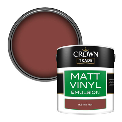 Crown Trade Vinyl Matt Walls & Ceilings Emulsion Paint Ncs 5050-Y80R (5050-Y80R) 2.5L from B&Q