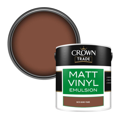 Crown Trade Vinyl Matt Walls & Ceilings Emulsion Paint Ncs 6040-Y60R (6040-Y60R) 2.5L from B&Q