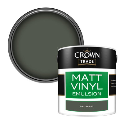 B&Q -  Vinyl Matt Walls & Ceilings Emulsion Paint Ral 130 30 10 (130 30 10) 2.5L