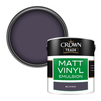 Crown Trade Vinyl Matt Walls & Ceilings Emulsion Paint Ral 310 20 20 (310 20 20) 2.5L from B&Q