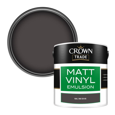 Crown Trade Vinyl Matt Walls & Ceilings Emulsion Paint Ral 360 20 05 (360 20 05) 2.5L from B&Q